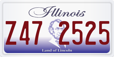 IL license plate Z472525
