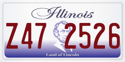IL license plate Z472526