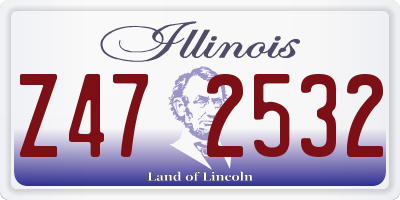 IL license plate Z472532