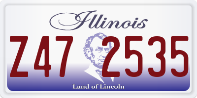 IL license plate Z472535