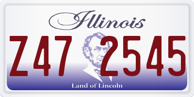 IL license plate Z472545