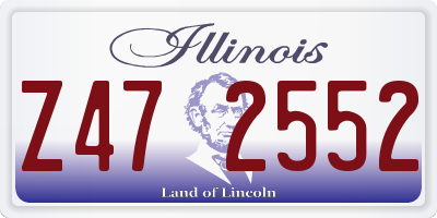 IL license plate Z472552