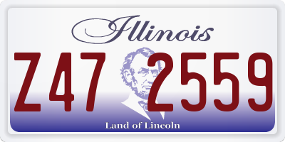 IL license plate Z472559