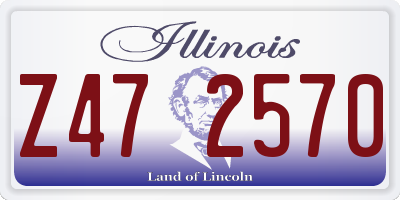 IL license plate Z472570