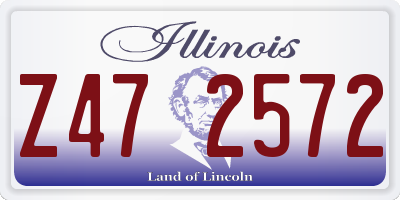 IL license plate Z472572