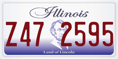 IL license plate Z472595