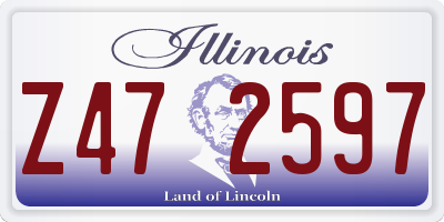 IL license plate Z472597