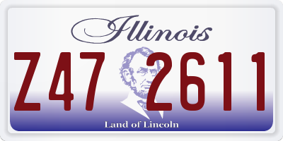 IL license plate Z472611
