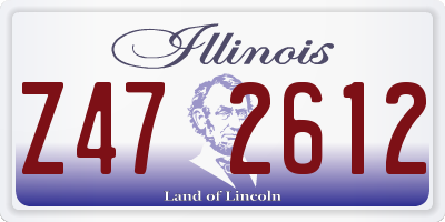 IL license plate Z472612