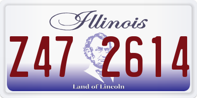 IL license plate Z472614