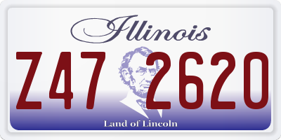 IL license plate Z472620