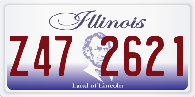 IL license plate Z472621