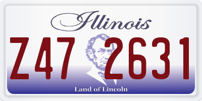 IL license plate Z472631