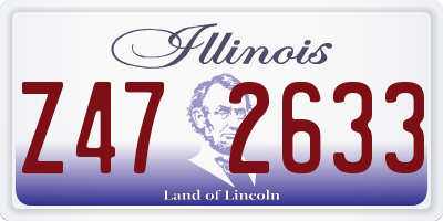 IL license plate Z472633