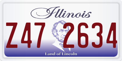 IL license plate Z472634