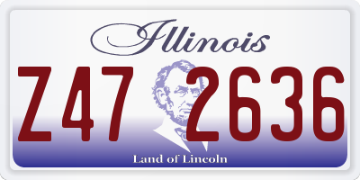 IL license plate Z472636