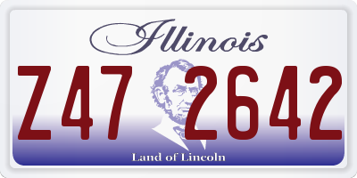 IL license plate Z472642