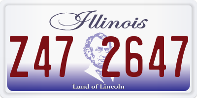 IL license plate Z472647