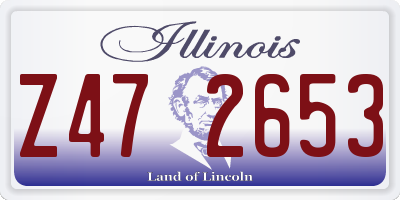 IL license plate Z472653