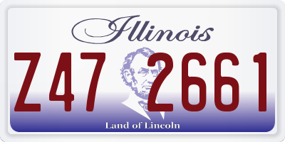 IL license plate Z472661