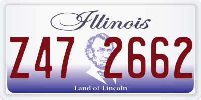 IL license plate Z472662