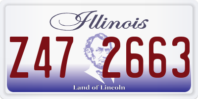 IL license plate Z472663