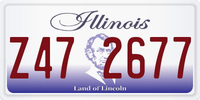 IL license plate Z472677