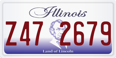 IL license plate Z472679