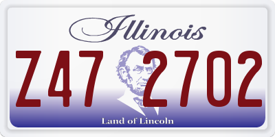 IL license plate Z472702