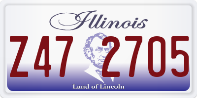 IL license plate Z472705