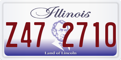 IL license plate Z472710