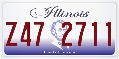 IL license plate Z472711