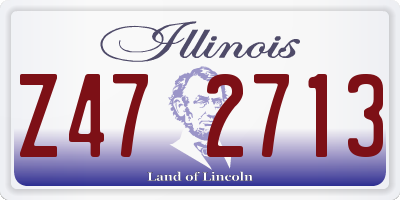 IL license plate Z472713