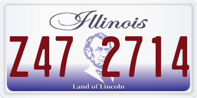IL license plate Z472714