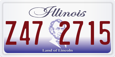 IL license plate Z472715