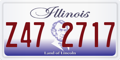 IL license plate Z472717
