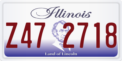 IL license plate Z472718