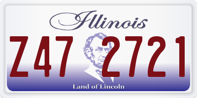 IL license plate Z472721