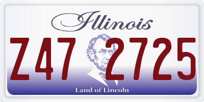 IL license plate Z472725