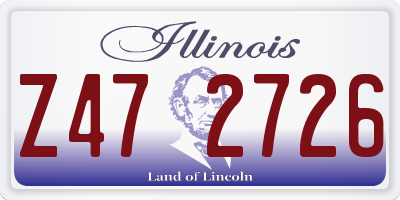 IL license plate Z472726