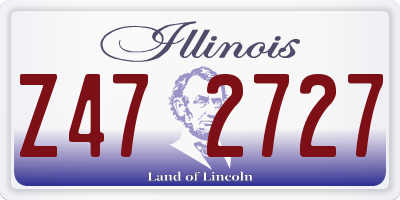 IL license plate Z472727