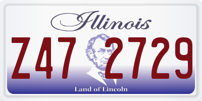 IL license plate Z472729