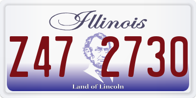 IL license plate Z472730