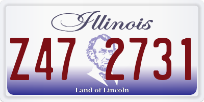 IL license plate Z472731