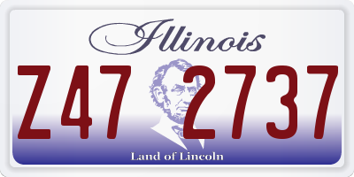 IL license plate Z472737