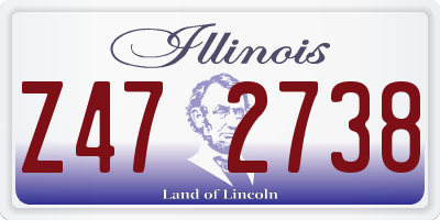 IL license plate Z472738
