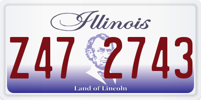 IL license plate Z472743