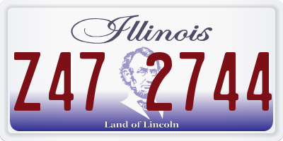IL license plate Z472744