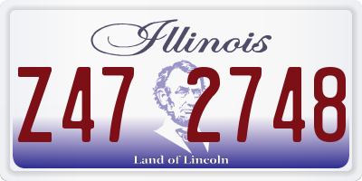 IL license plate Z472748