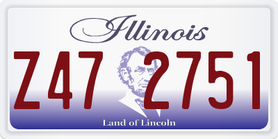 IL license plate Z472751